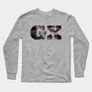 Glitch GX Text Image Long Sleeve T-Shirt